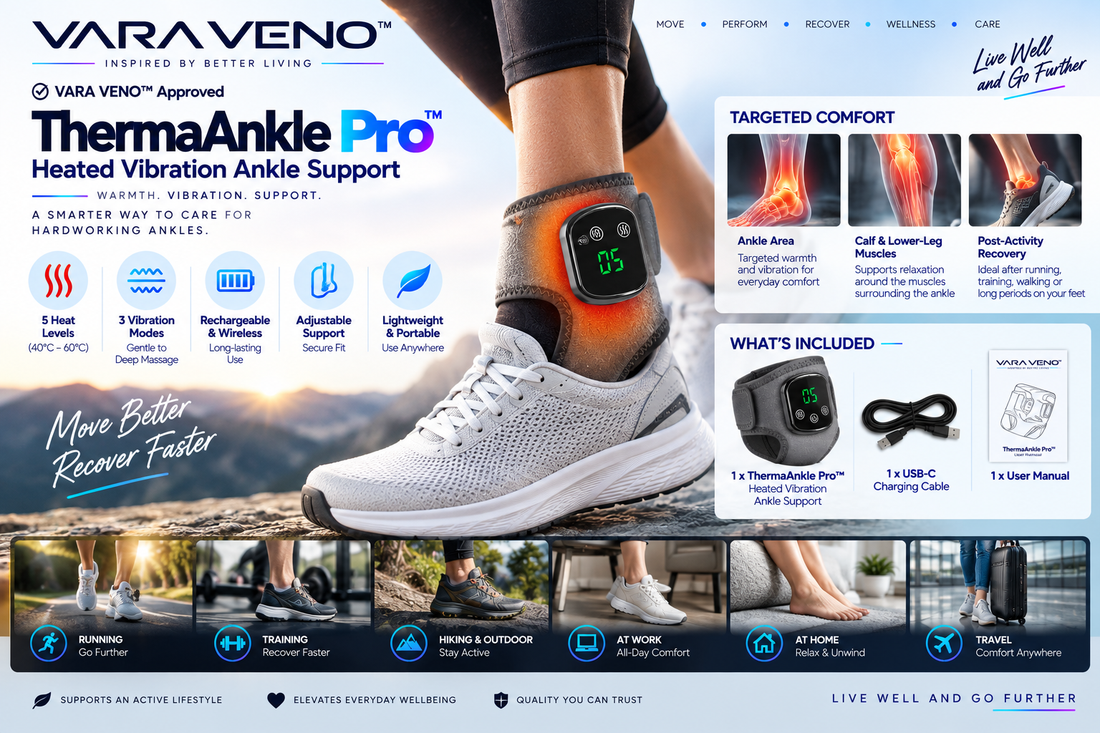 ThermaAnkle Pro™ — Heated Vibration Ankle Support